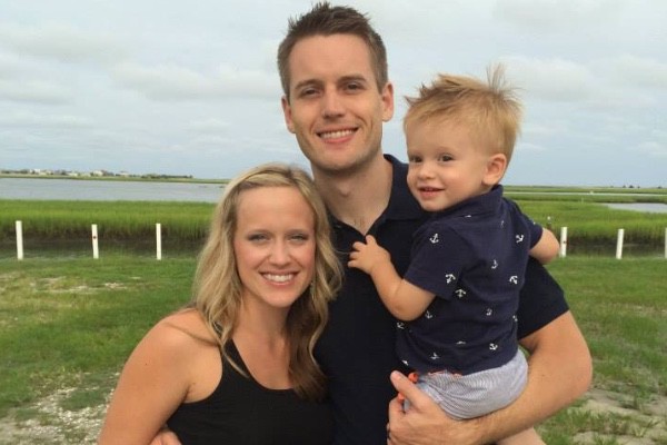 North Carolina pastor Gentry Edding with his wife, Hadley, and son, Dobbs, in this undated photo.