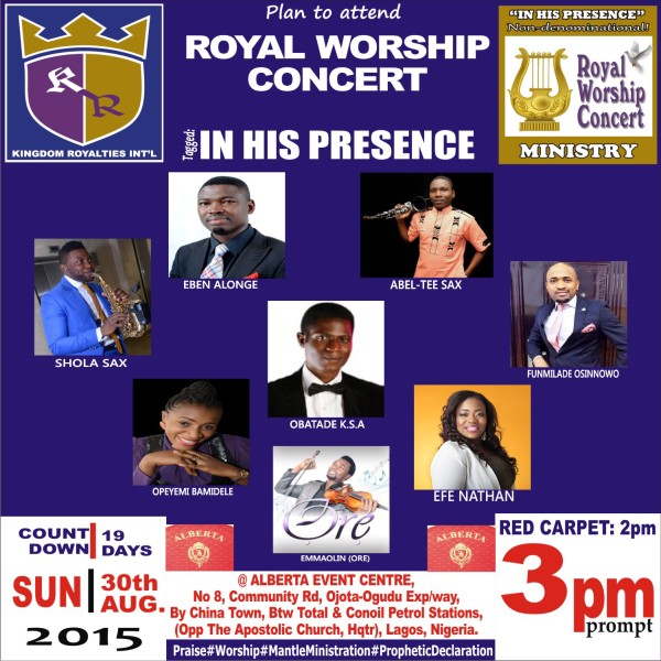 Royal Worship Concert (Main Flyer)