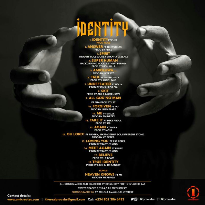 AMI -Identity (back cover)