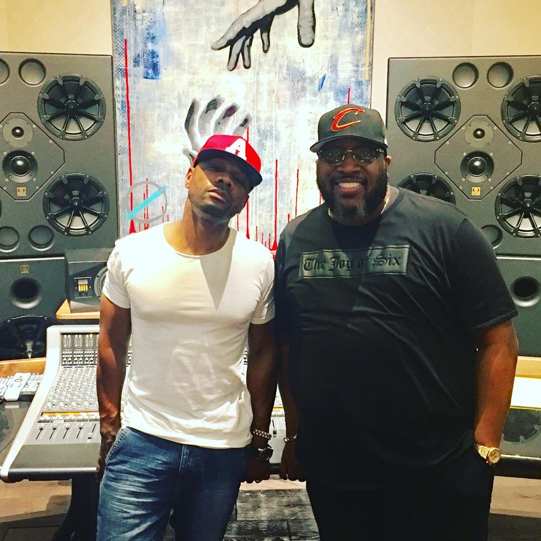 Marvin Sapp & kirk Franklin in studio