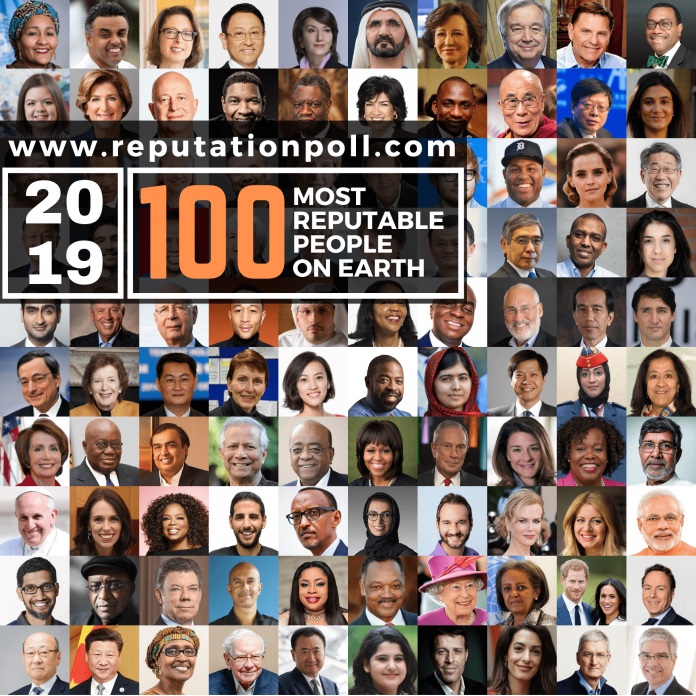 100 most reputable on Earth