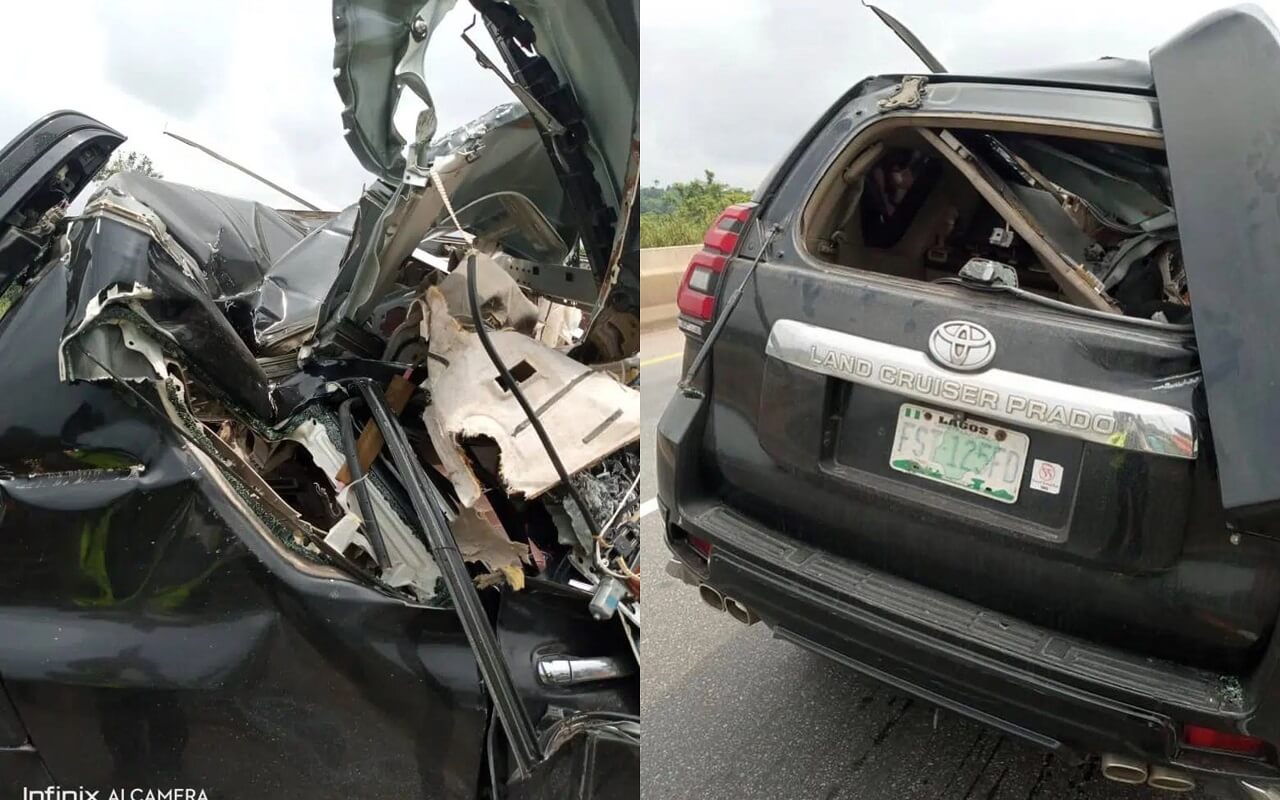 Dunsin Oyekan Survive Car Accident-