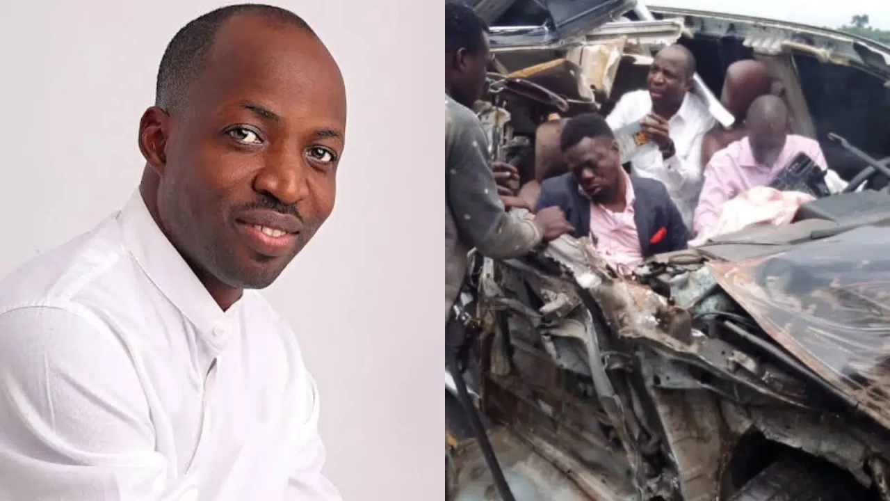 Dunsin Oyekan Survives Accident